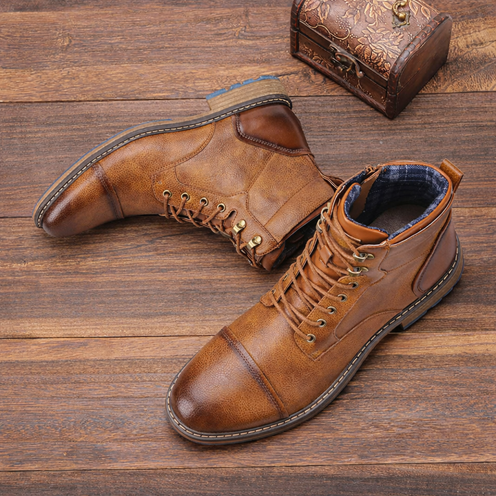 Ventura Leather Cap Toe Boots