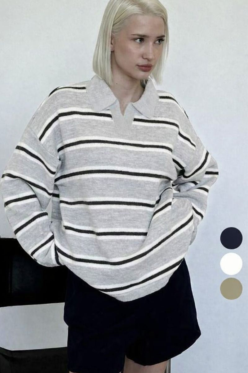 Nerja Striped Knit Sweater