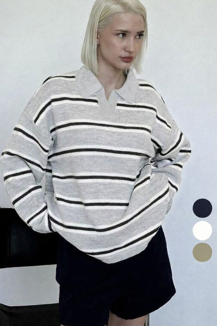 Nerja Striped Knit Sweater