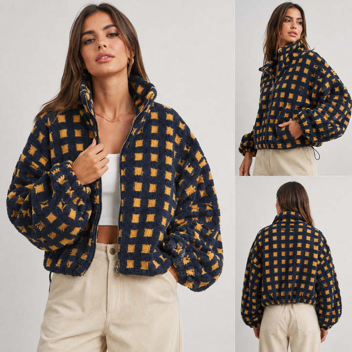 Ravena Check Fleece Jacket