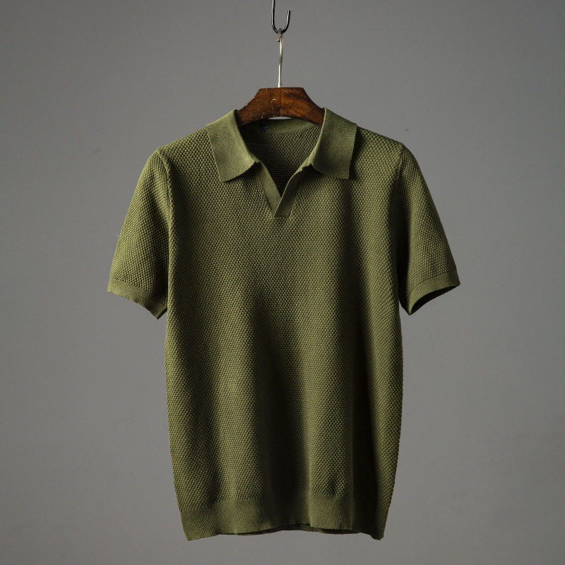 Rowen Knit-Collar Polo