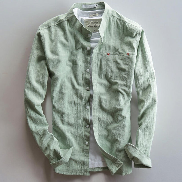 Akita - Japanese Style Linen Shirt - Benson & Clark