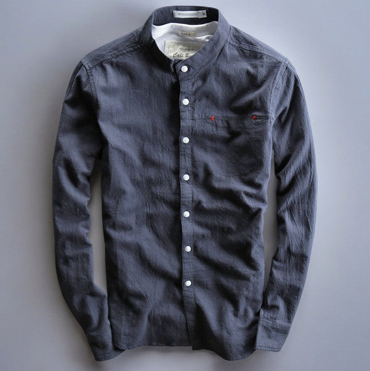 Akita - Japanese Style Linen Shirt - Benson & Clark