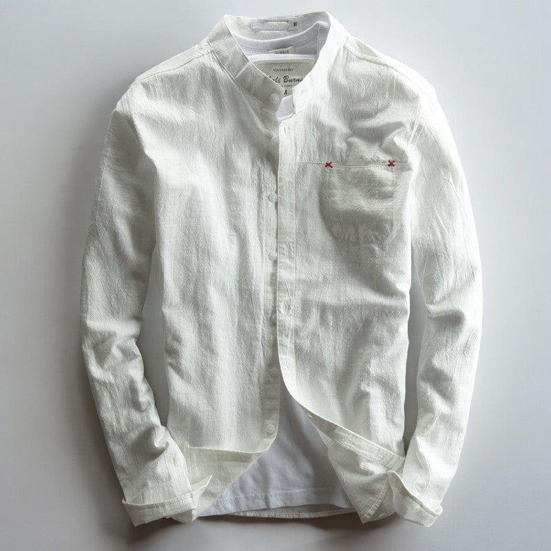 Akita - Japanese Style Linen Shirt - Benson & Clark