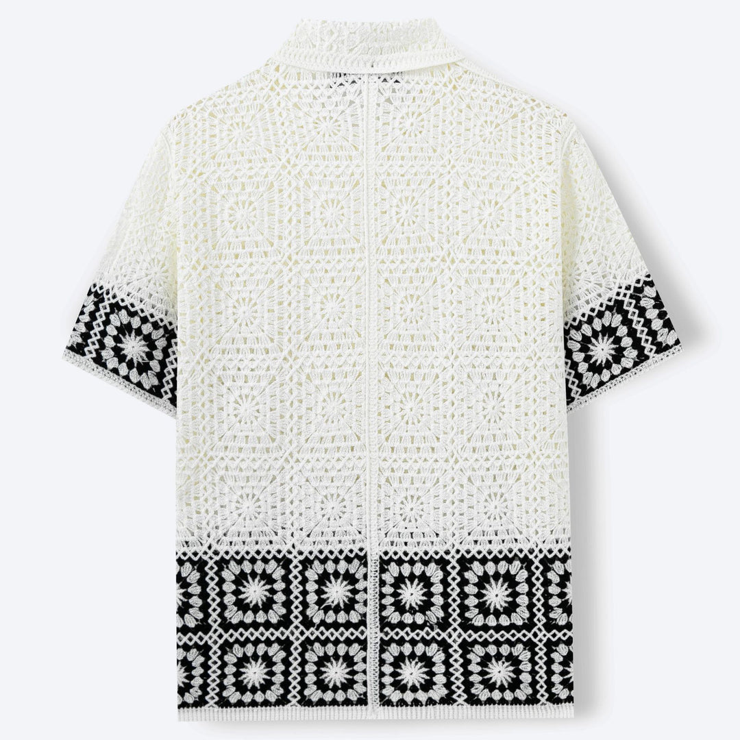 Mykonos Crochet Knit Shirt