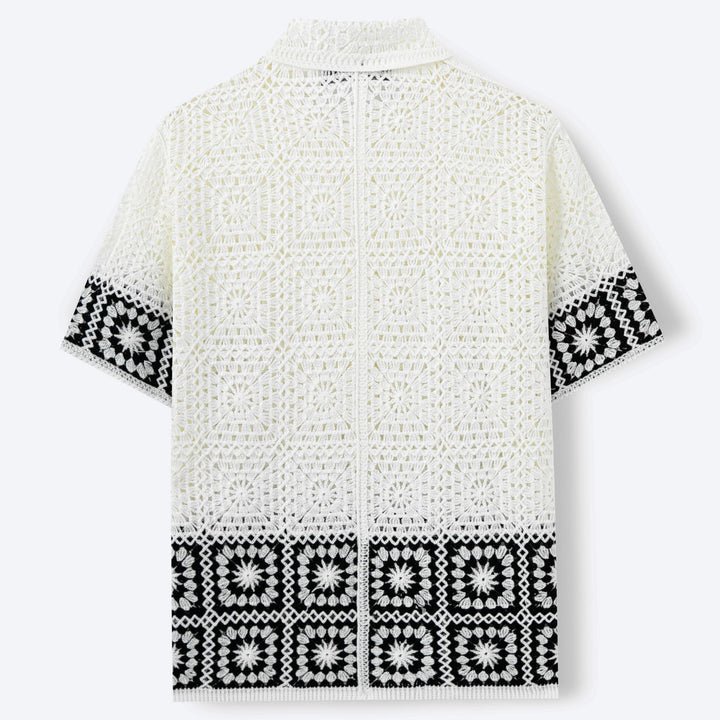 Mykonos Crochet Knit Shirt