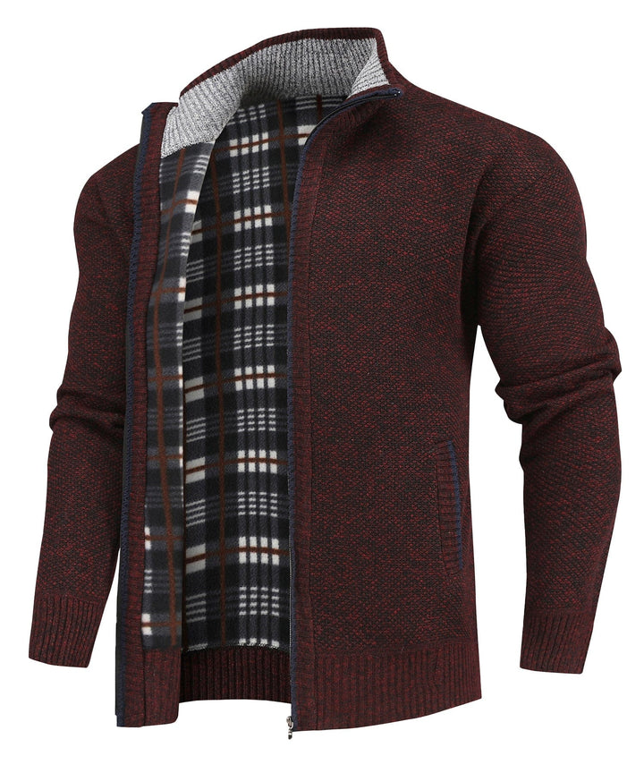 Ridgeway Flannel Lined Sweater (5 Designs) - Benson & Clark