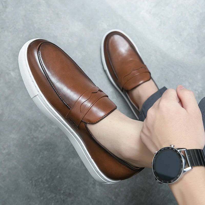 Calvano Leather Loafers