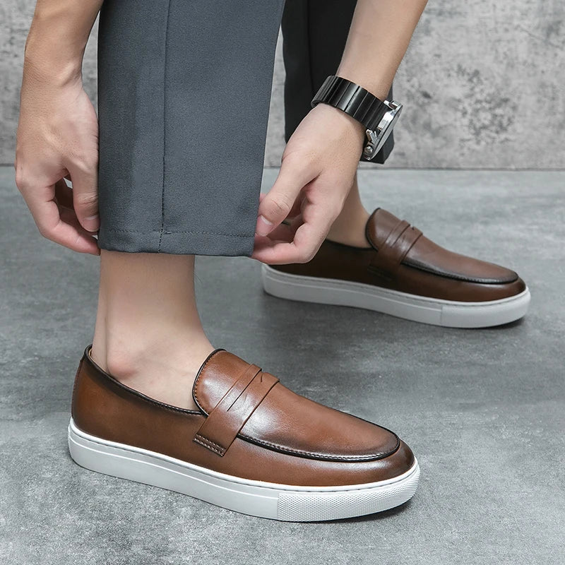 Calvano Leather Loafers