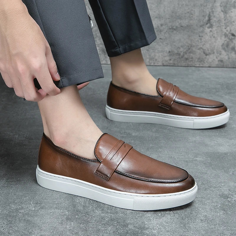 Calvano Leather Loafers