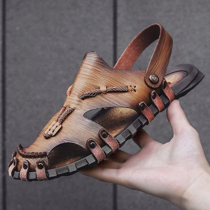 Tribal Genuine Leather Sandals - Benson & Clark