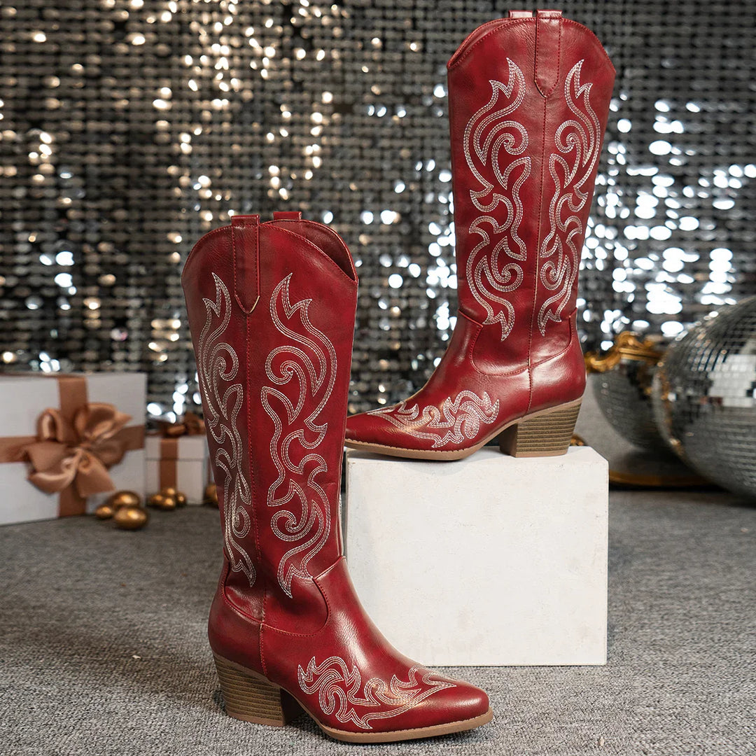Marbella Embroidered Western Boots