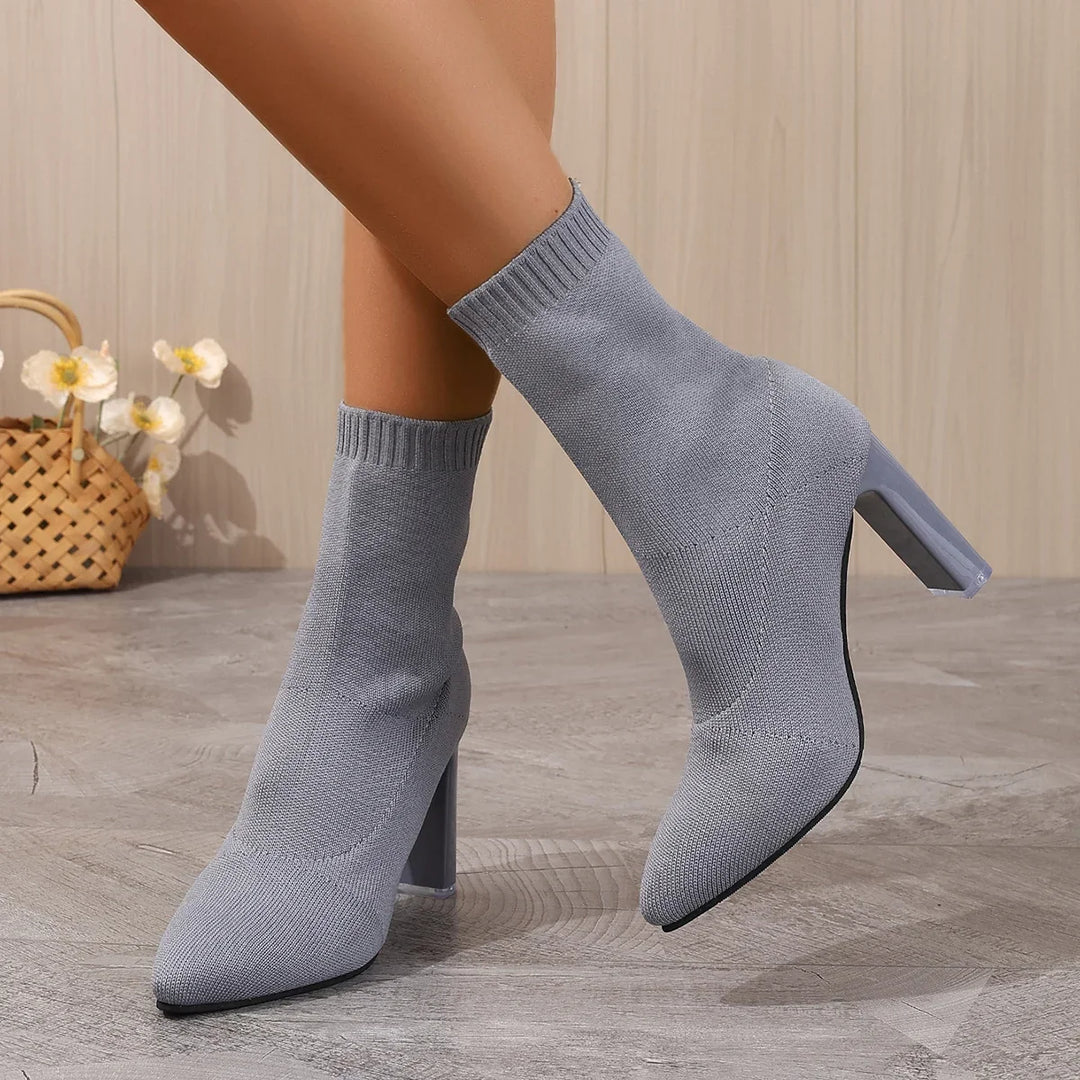 Ravenna Knitted Heel Boots