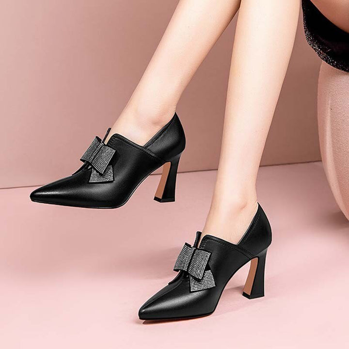 Elegant heels with bow - Benson & Clark