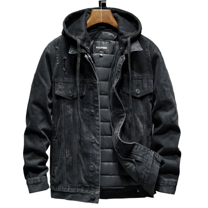 Men’s 2-in-1 Denim Jacket with Removable Inner Layer