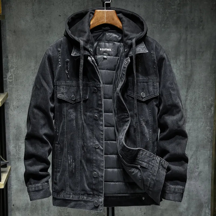 Men’s 2-in-1 Denim Jacket with Removable Inner Layer