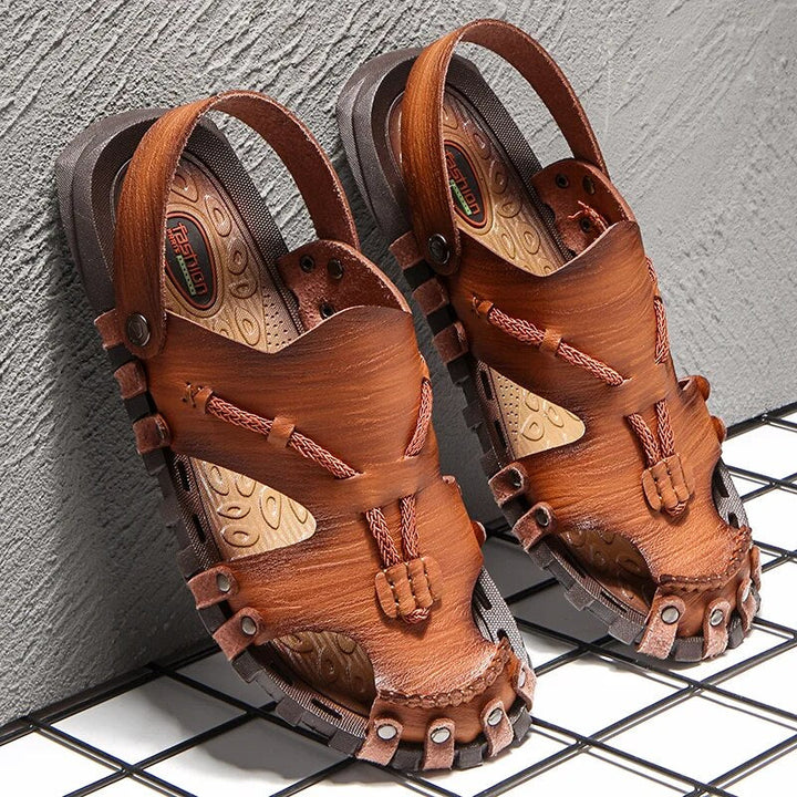 Tribal Genuine Leather Sandals - Benson & Clark