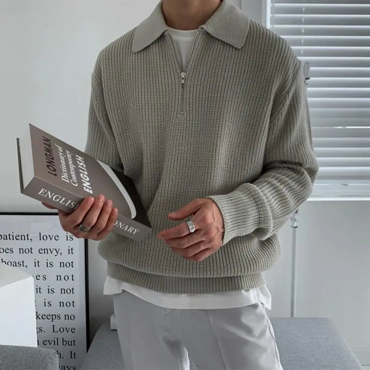 Hadleigh Quarter Zip Sweater