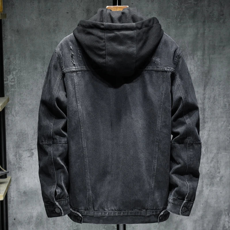 Men’s 2-in-1 Denim Jacket with Removable Inner Layer