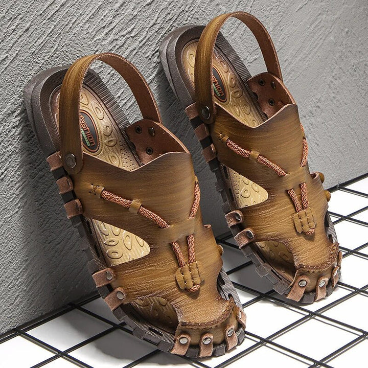 Tribal Genuine Leather Sandals - Benson & Clark