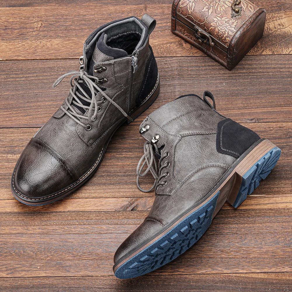 Ventura Leather Cap Toe Boots