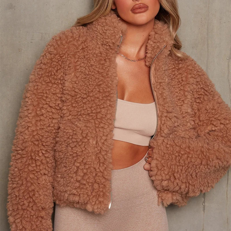 Aria Zip-Up Sherpa Jacket