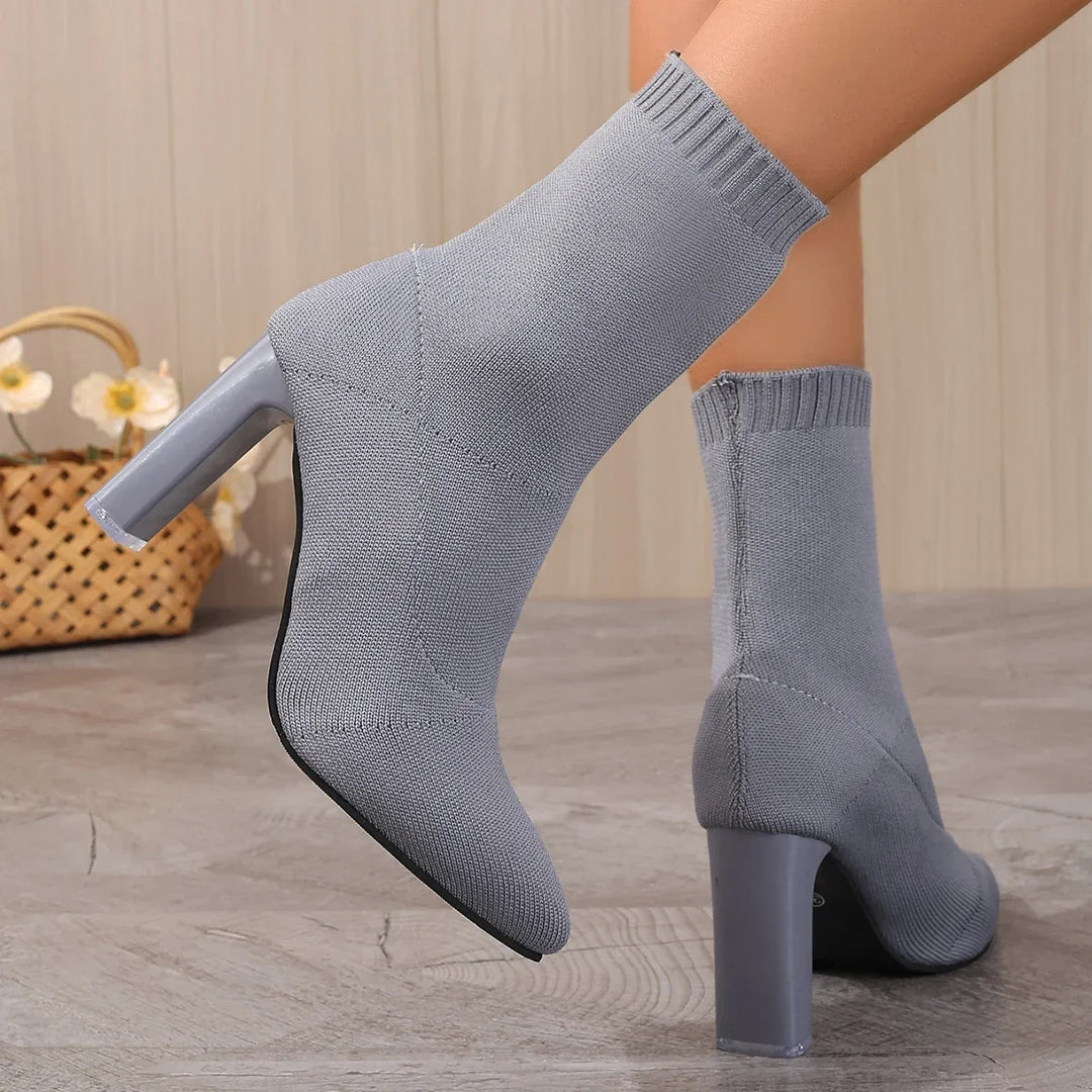 Ravenna Knitted Heel Boots