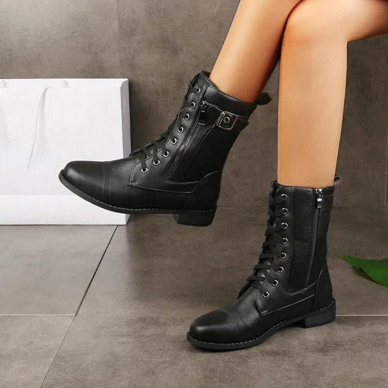 Verona Moto Buckle Boots