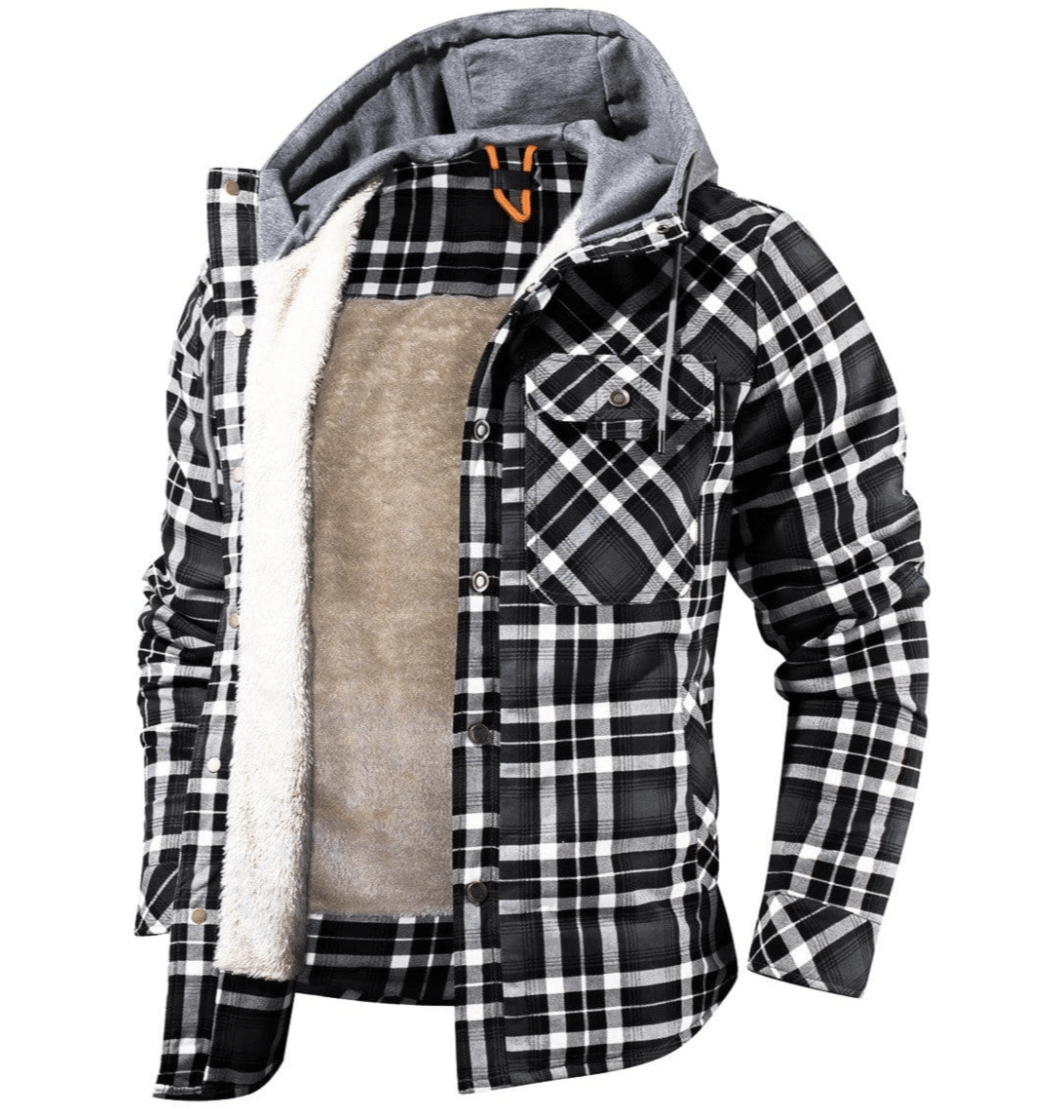 Highlander Hooded Flannel Jacket (9 Designs) - Benson & Clark