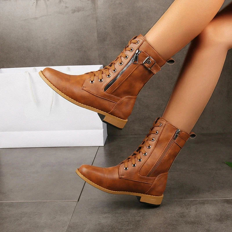 Verona Moto Buckle Boots