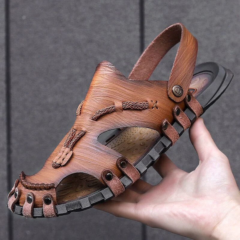 Tribal Genuine Leather Sandals - Benson & Clark