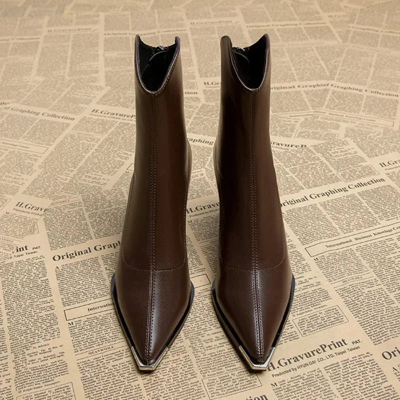 Verona Chrome Tip Chelsea Boots