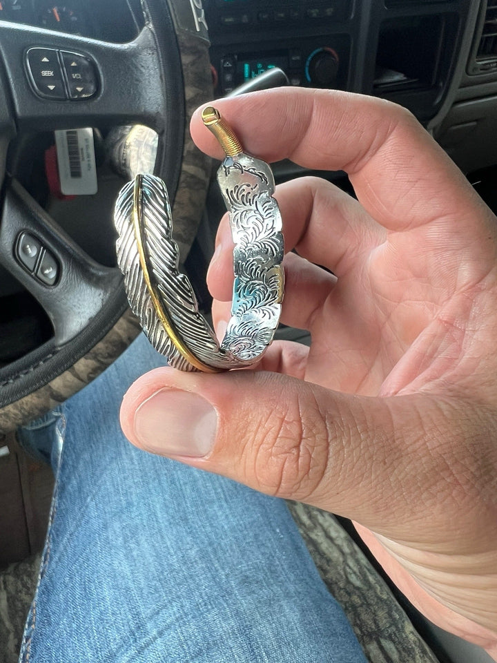 Aurelius Feather Cuff Bracelet