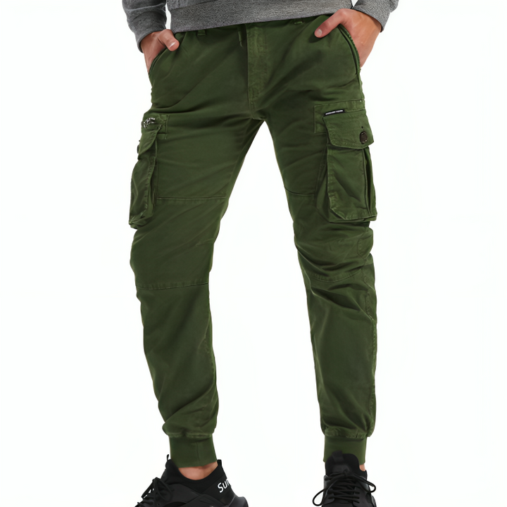 Mens Cotton Cargo Trousers - Benson & Clark