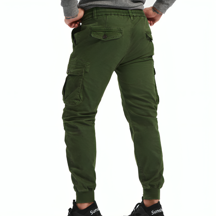 Mens Cotton Cargo Trousers - Benson & Clark