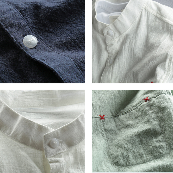 Akita - Japanese Style Linen Shirt - Benson & Clark