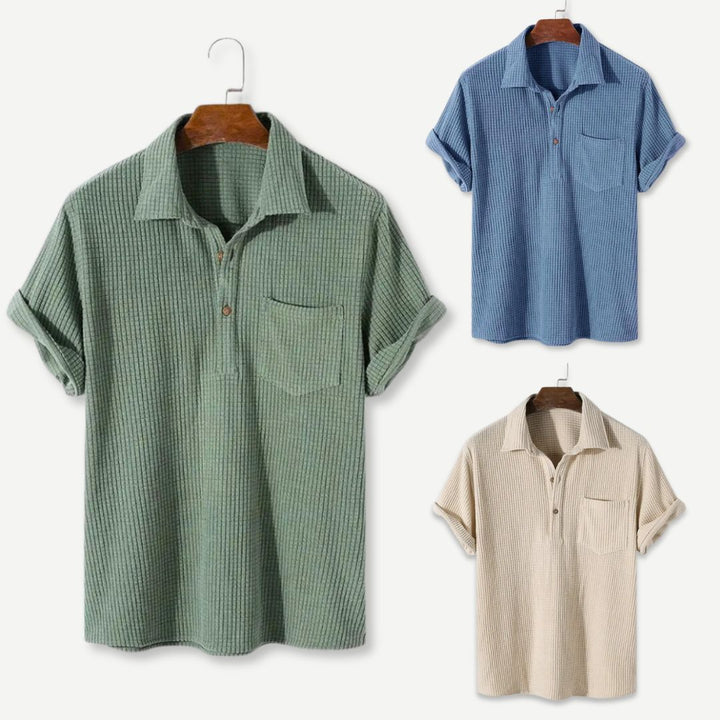 Relaxed Textured Polo - Benson & Clark