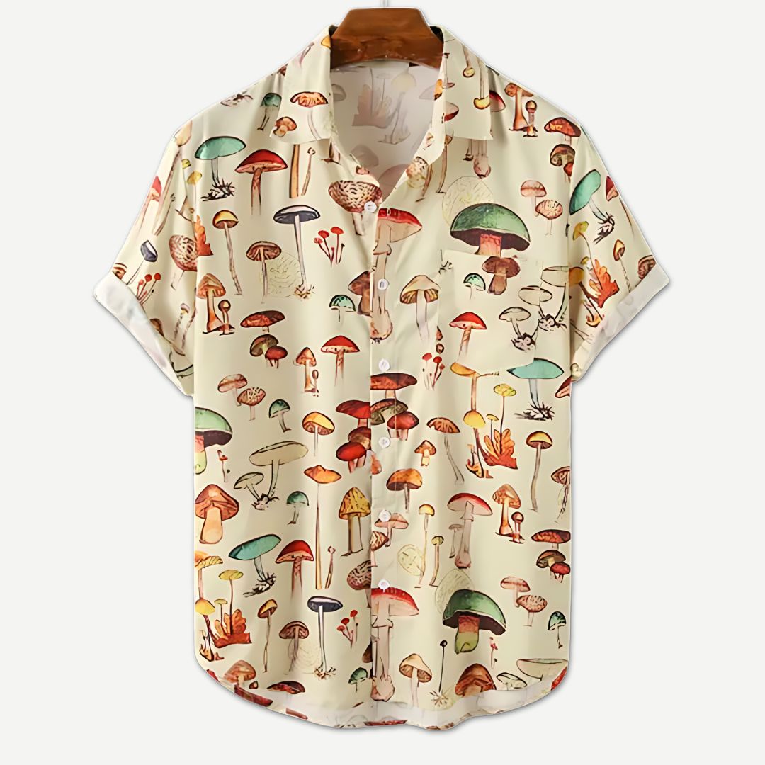 Mushroom Mosaic Shirt - Benson & Clark