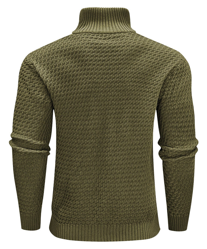 Men's Turtleneck Quarter-Zip (5 Designs) - Benson & Clark