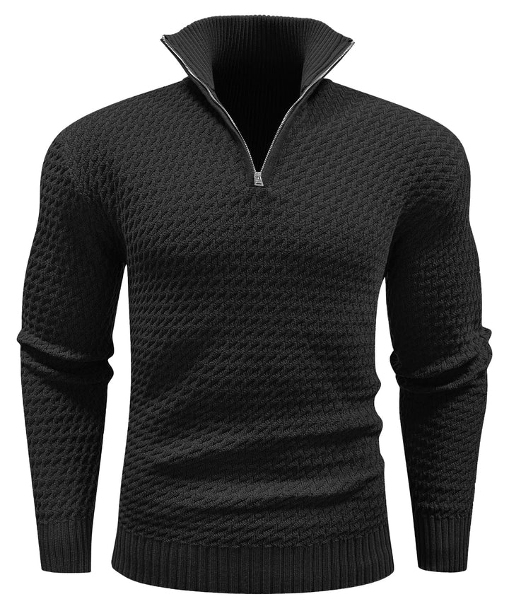 Men's Turtleneck Quarter-Zip (5 Designs) - Benson & Clark