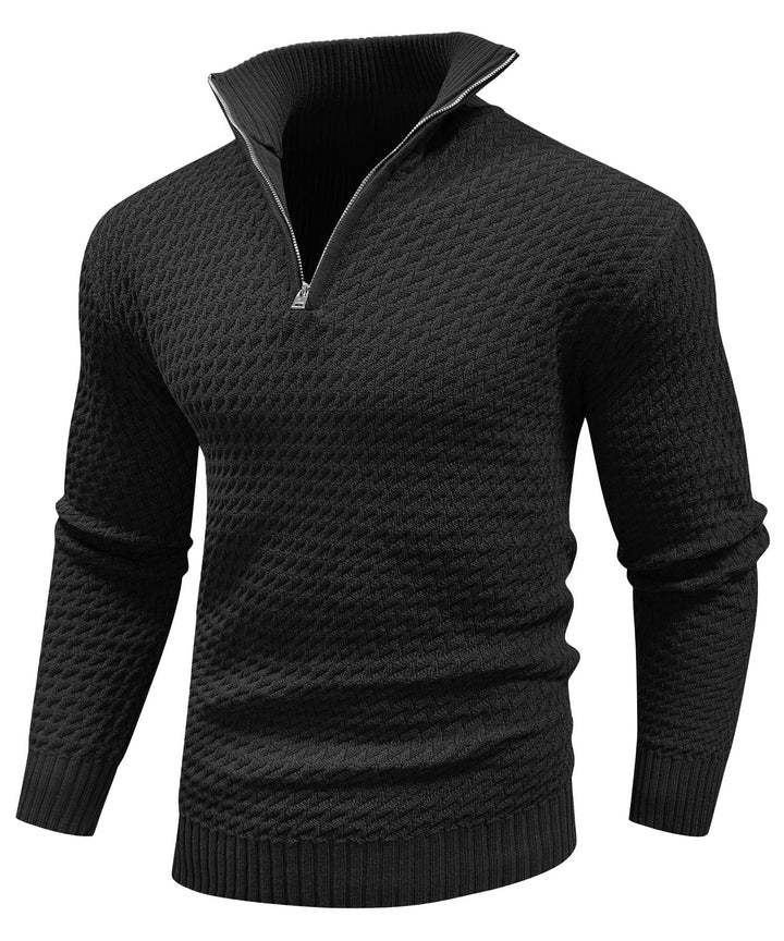 Men's Turtleneck Quarter-Zip (5 Designs) - Benson & Clark