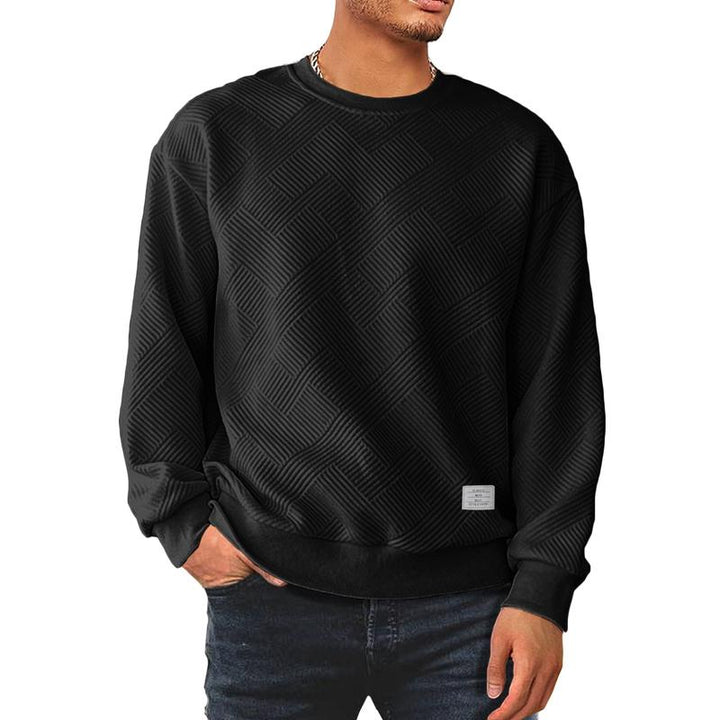 Varenzo Textured Knit Sweatshirt