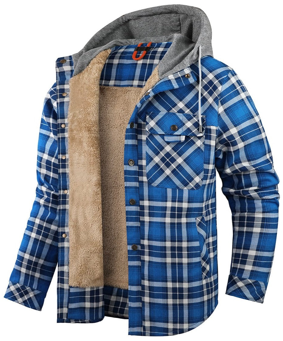 Highlander Hooded Flannel Jacket (9 Designs) - Benson & Clark