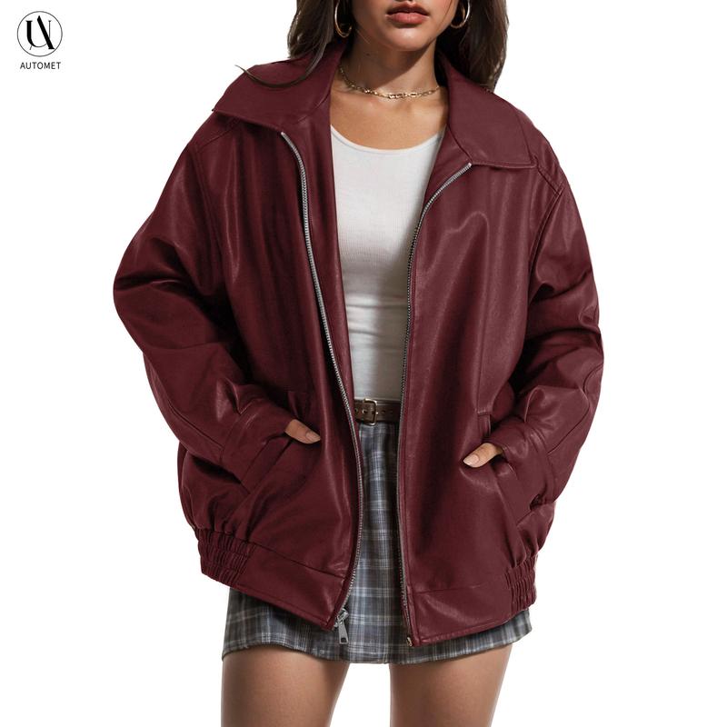 Carmela Leather Zip Jacket