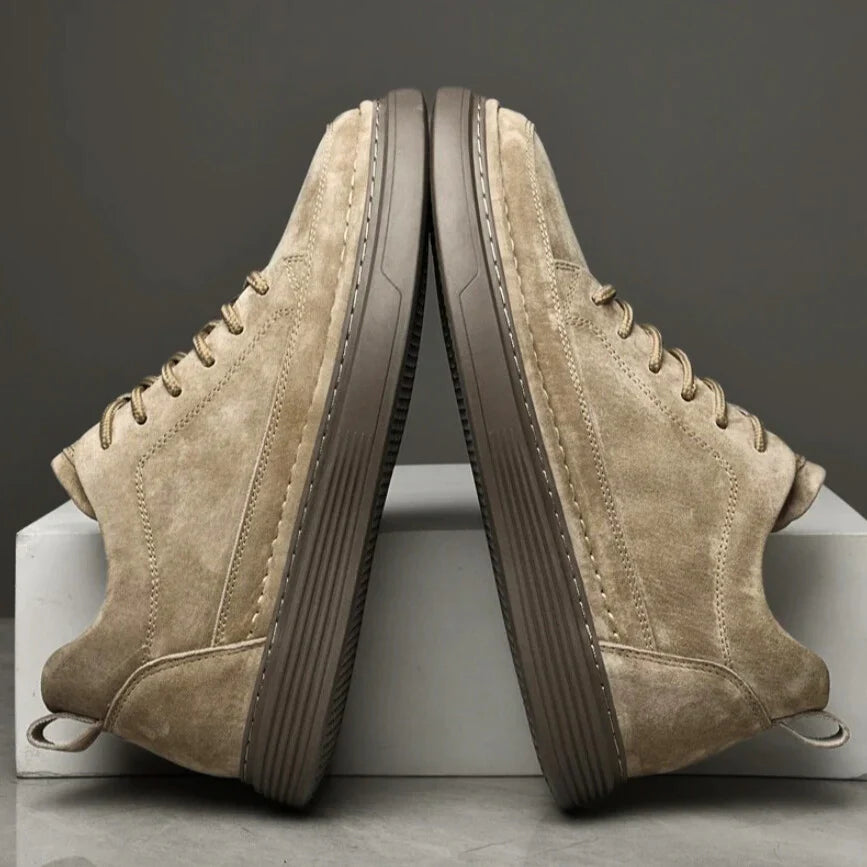 Romano™ - Italian Leather Sneakers - Benson & Clark