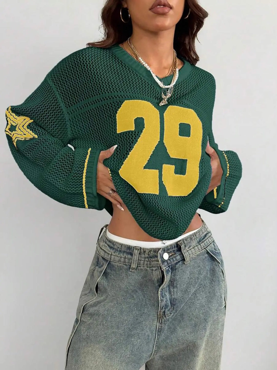 Verona Varsity Knit Sweater