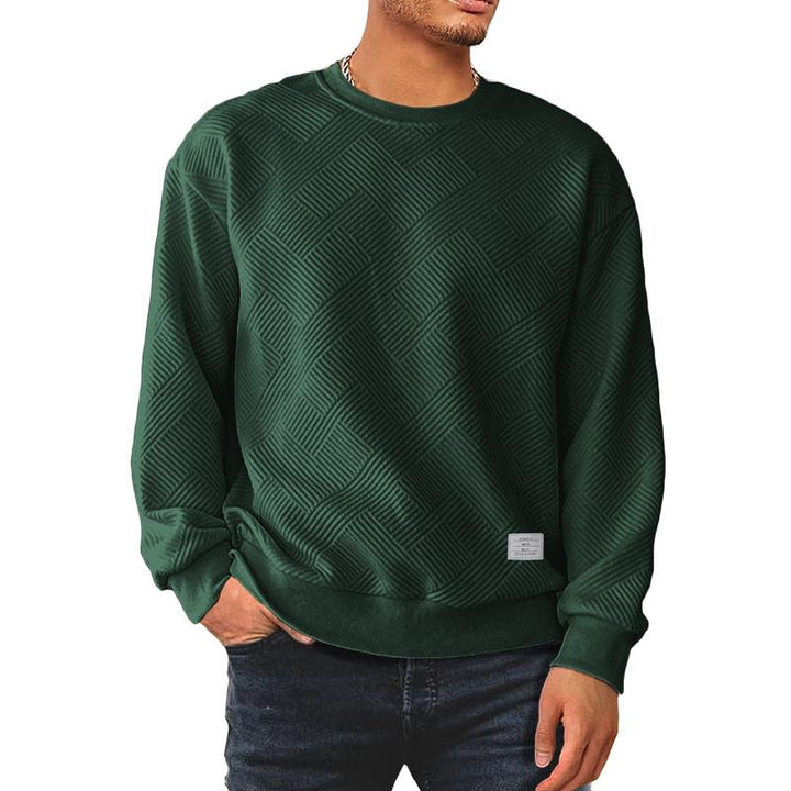 Varenzo Textured Knit Sweatshirt