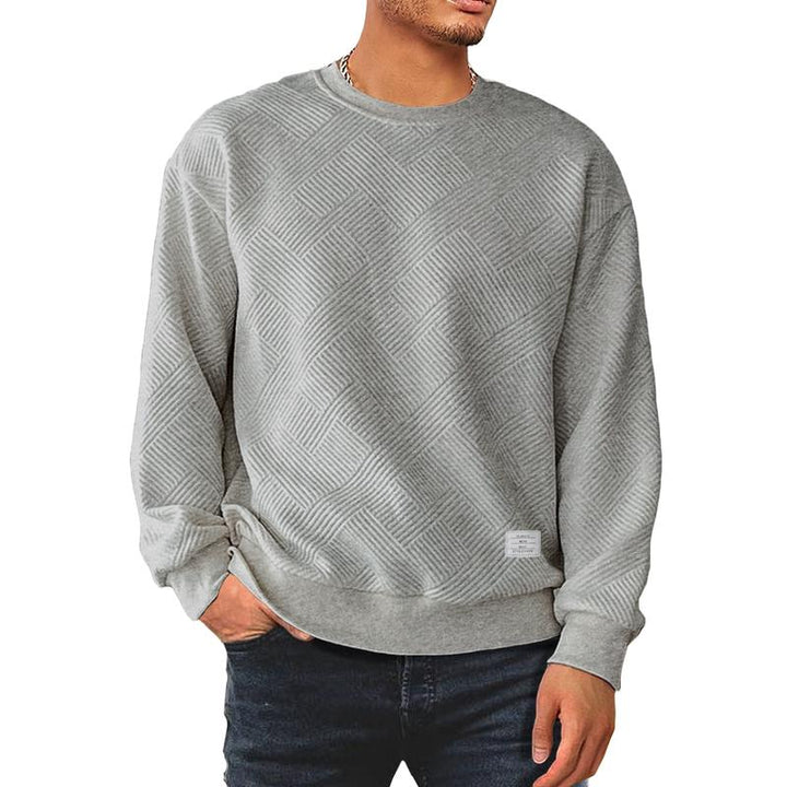 Varenzo Textured Knit Sweatshirt