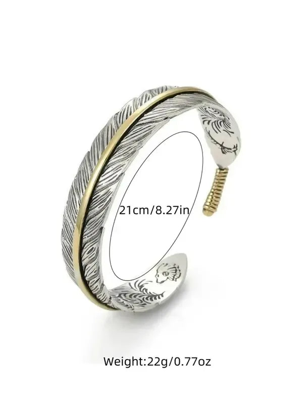 Aurelius Feather Cuff Bracelet