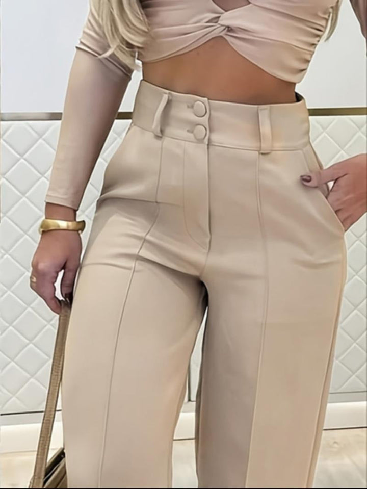 Toriano Tailored Wide-Leg Trousers